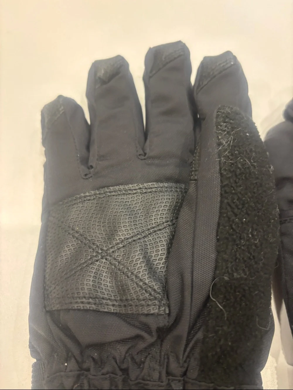 Head Black Kids Ski Mittens with Wrist Strap